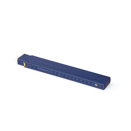 Metrie® Holz-Zollstock "Block 52", 2 m, dunkelblau