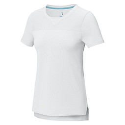 Borax Cool Fit T-Shirt aus recyceltem GRS Material für Damen, weiss, L
