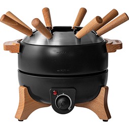 BOSKA electrisches Party Fondue Set - 2.3L (EU Type F), schwarz