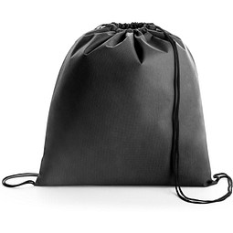 BOXP. Turnbeutel aus Non-woven (80 g/m²), Schwarz