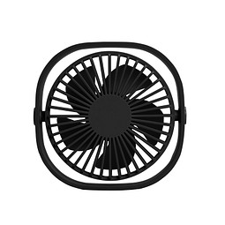 Tischventilator, schwarz