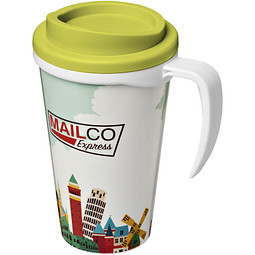 Brite-Americano Grande Isolierbecher, 350 ml, weiss,limone