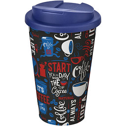 Brite-Americano® 350 ml Isolierbecher mit auslaufsicherem Schraubverschluss, weiss
