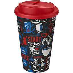 Brite-Americano® 350 ml Isolierbecher mit auslaufsicherem Schraubverschluss, weiss