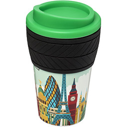 Brite-Americano Isolierbecher mit Schutzring Reifenprofil, 350 ml, grün