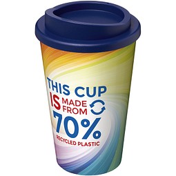 Brite-Americano® Eco 350 ml Isolierbecher, blau