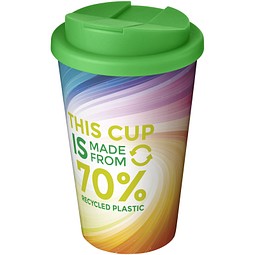 Brite-Americano® Eco 350 ml Isolierbecher mit auslaufsicherem Deckel, grün