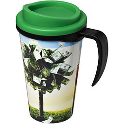 Brite-Americano Grande Isolierbecher, 350 ml, schwarz,grün