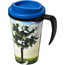 Brite-Americano Grande Isolierbecher, 350 ml, schwarz,Mid Blue