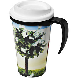 Brite-Americano Grande Isolierbecher, 350 ml, schwarz,weiss