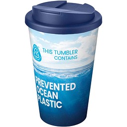 Brite-Americano® POP 350 ml isolierter Trinkbecher mit auslaufsicherem Deckel, blau