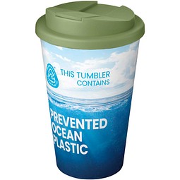 Brite-Americano® POP 350 ml isolierter Trinkbecher mit auslaufsicherem Deckel, heather grün