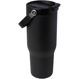 Bronx 900 ml RCS-zertifizierter Kupfer-Vakuum Isolierbecher aus Edelstahl mit Doppelfunktionsdeckel, schwarz
