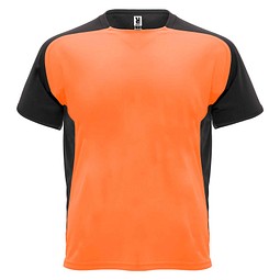 Bugatti Sport T-Shirt für Kinder, Fluor Orange / schwarz, 12