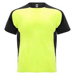 Bugatti Sport T-Shirt für Kinder, Fluor Yellow / schwarz, 12
