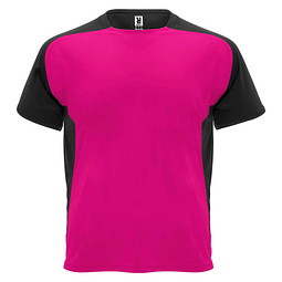 Bugatti T-Shirt Unisex , fuchsia / schwarz, 2XL