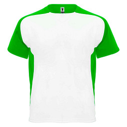 Bugatti T-Shirt Unisex , weiß / farngrün, M