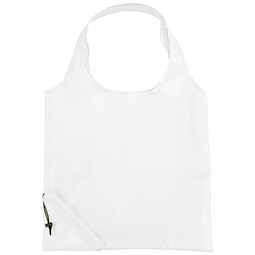 Bungalow faltbare Polyester Einkaufstasche, weiss