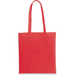 CAIRO. Tragetasche aus recycelter Baumwolle (70%) und polyester (30% rPET) (180 g/m²), Rot