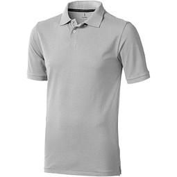 ELEVATE Herren Poloshirt Calgary, grau meliert, XS
