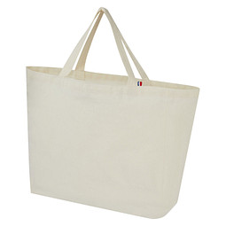 Cannes 200 g/m² Shopper Tragetasche aus recyceltem Material 10L, natur