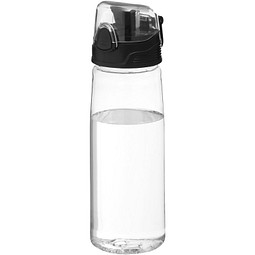 Sport-Werbemittel Capri Tritan Sportflasche – weiß – mit 48h Express-Druck 700 ml BPA-frei auslaufsicher für Sportevents & Turniere