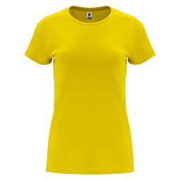 Capri T-Shirt für Damen, gelb, 2XL
