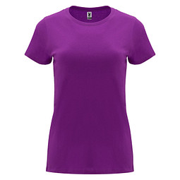 Capri T-Shirt für Damen, lila, XL