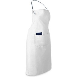 CHIVES. Schürze aus Baumwolle und Polyester (150 g/m²), Weiß