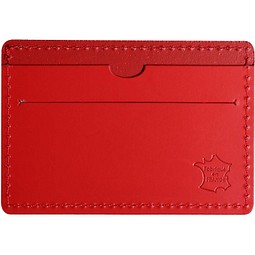 Citizen Green Tintin Kartenetui aus recyceltem Leder, rot