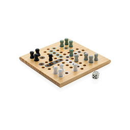 Claire Ludo-Spiel aus Holz, braun