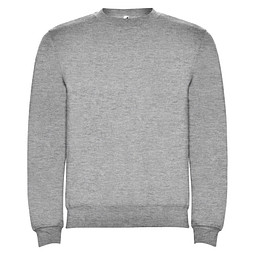 Clasica Sweatshirt mit Rundhalsausschnitt Unisex, Marl Grey, M