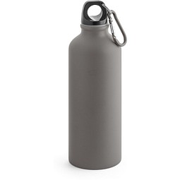 COLLINA. Aluminiumflasche mit Karabiner 540 ml, Dunkelgrau