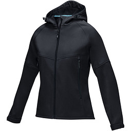 Coltan Softshelljacke für Damen, schwarz, XXL