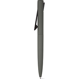CONVEX. Recyceltes Aluminium (100% rAL) - und Recyceltes ABS-Kugelschreiber mit Clip, Gewehrmetall