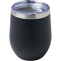Corzo 350 ml RCS-zertifizierter Kupfer-Vakuum Isolierbecher aus recyceltem Edelstahl, schwarz