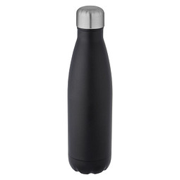 Cove 500 ml RCS-zertifizierte vakuumisolierte Edelstahlflasche, schwarz