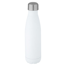 Cove 500 ml RCS-zertifizierte vakuumisolierte Edelstahlflasche, weiss