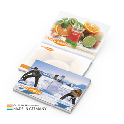 Geiger-Notes Cover Karton Bestseller Haftnotizblock, 100 x 72 mm, inkl. Druck, Softcover matt