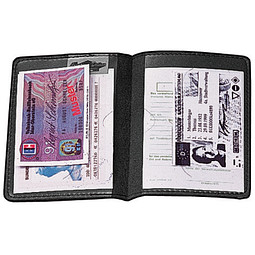 CREATIV-DESIGN Ausweistasche Paper Label 2, schwarz