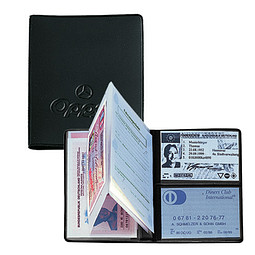 CREATIV-DESIGN Ausweistasche Euro Konstantfolie mit Einschub, schwarz