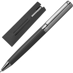 CrisMa Kugelschreiber mit geriffelter Griffzone SIENNA, schwarz