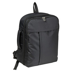 CrisMa Reiserucksack aus RPET, schwarz