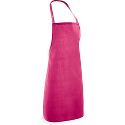 CURRY. Schürze aus Baumwolle und Polyester (180 g/m²), Rosa