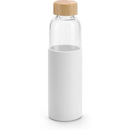 DAKAR. Flasche aus Bambus und Borosilikatglas 600 ml, Weiß