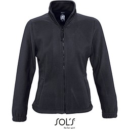 Damen Fleecejacke North, L, Charcoal Grey (Solid)