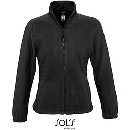 Damen Fleecejacke North, XL, Black