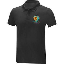 Deimos Poloshirt cool fit mit Kurzärmeln für Herren, schwarz, L