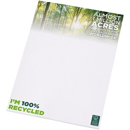 Desk-Mate® A4 recycelter Notizblock, weiss, 25 pages