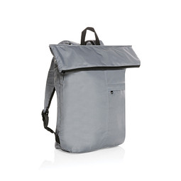Dillon AWARE™ RPET faltbarer Lightweight-Rucksack, grau